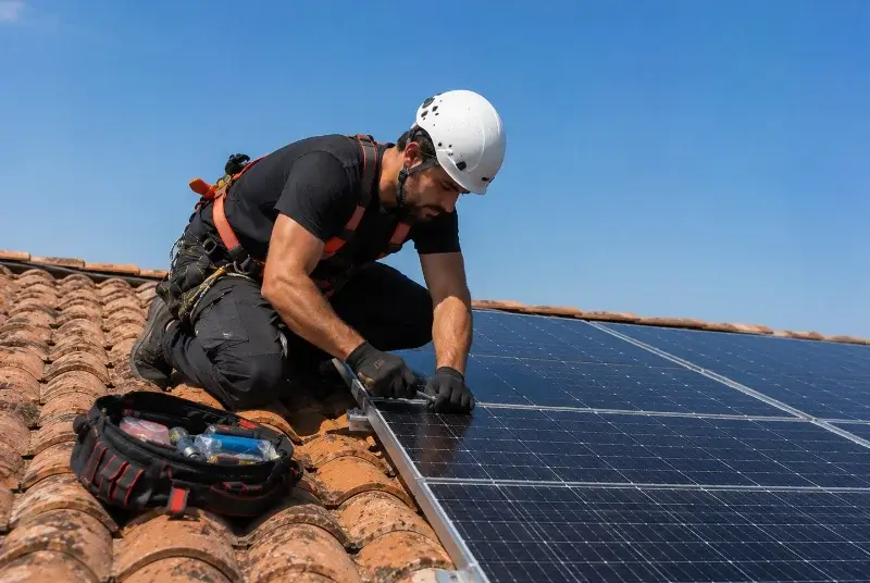 Maintenance et monitoring de panneaux solaires à Verrie