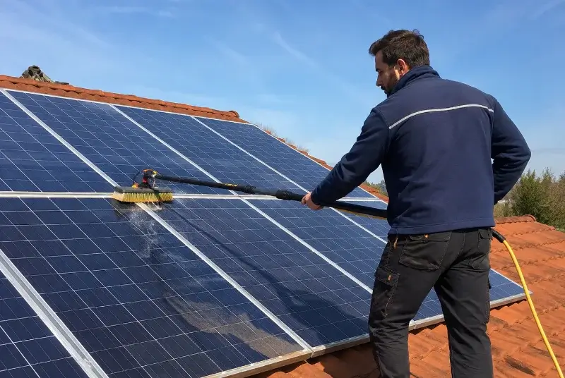 Nettoyage et entretien de panneaux solaires à Verrie